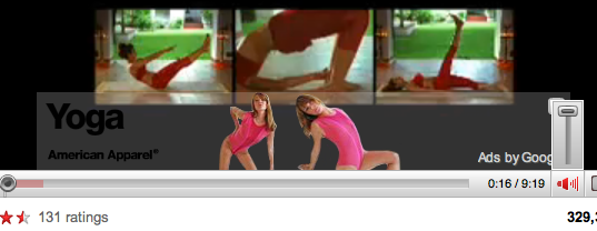 american apparel yoga ad ads advertising advertisement
