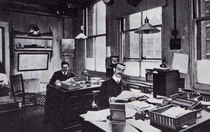 desk, vintage, office, work