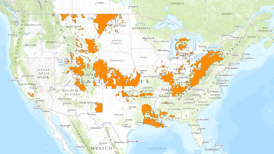fracking map usa