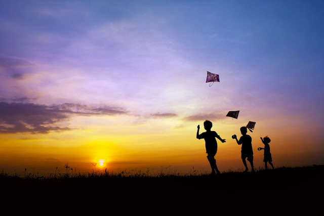 kids with kites