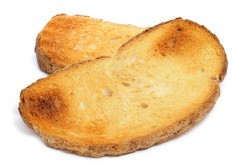 slices of toasted bread