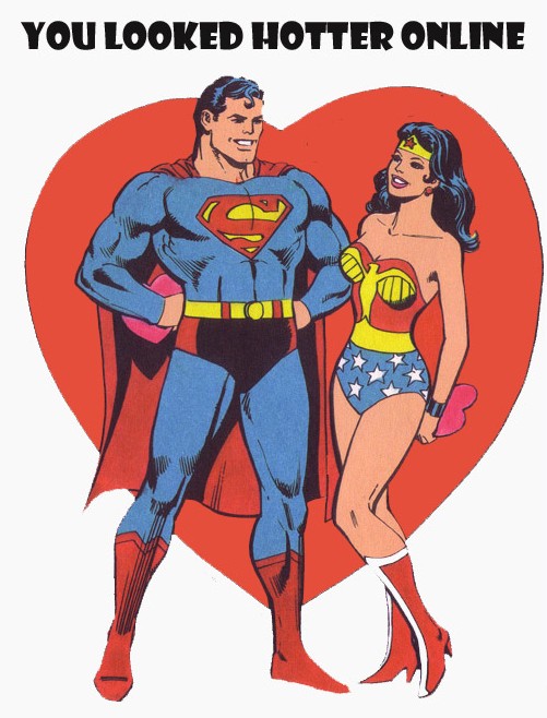 hotter online dating superman wonder woman funny