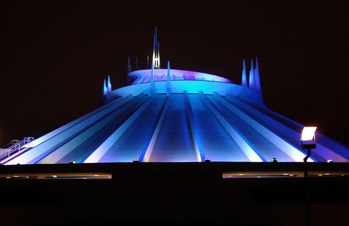 wiki commons: http://commons.wikimedia.org/wiki/File:Space_Mountain_night.JPG