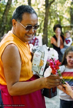 Lama at a family gathering, 1983