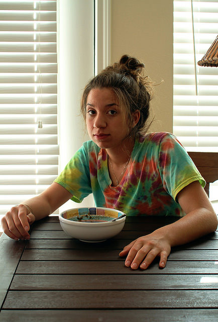 girl cereal expression