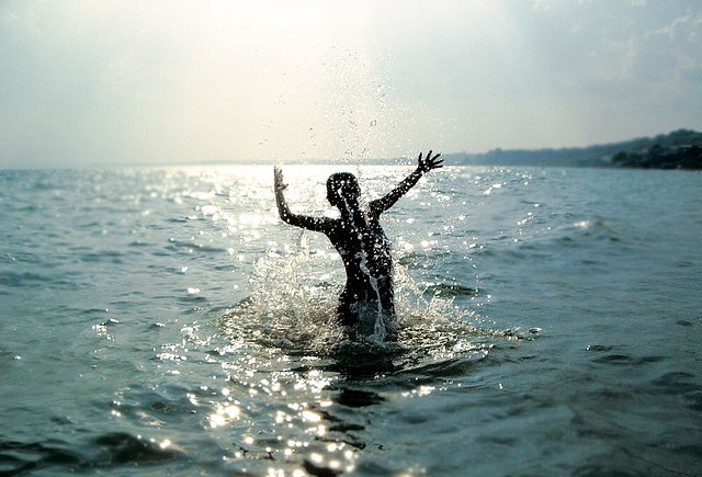 water jump joy happy summer