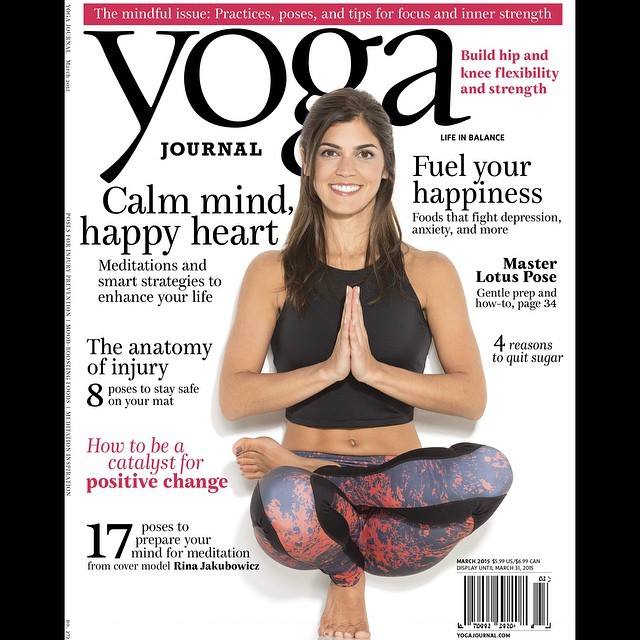 rina cover yoga journal magazine