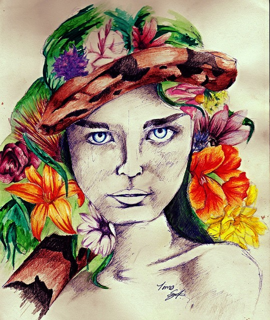 watercolor woman