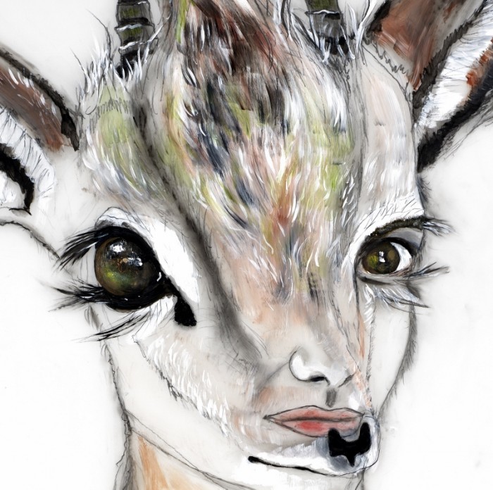 #6 Deer Woman (detail) (800x795)
