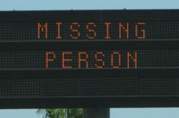 missing person sign