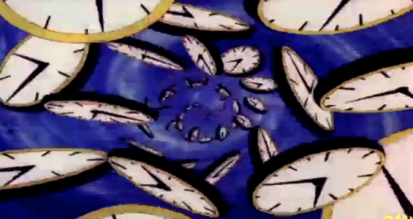 Screenshot of Ian Eames' animation of "Time".
