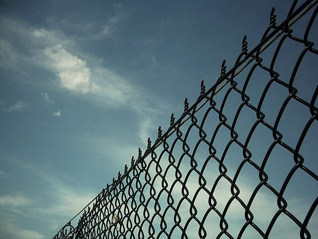 prison fence freedom sky