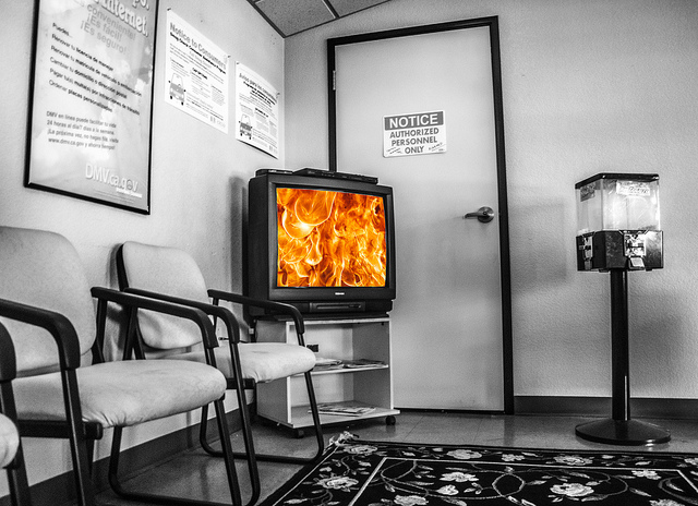television tv fire time