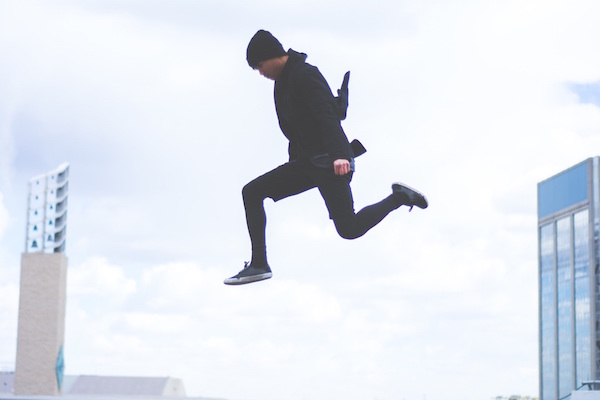 jumping man
