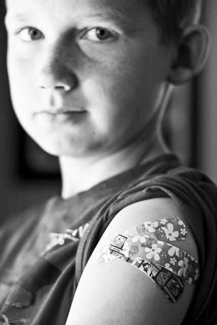 vaccine kid band aids