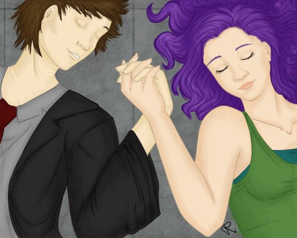couple art love drawing holding hands