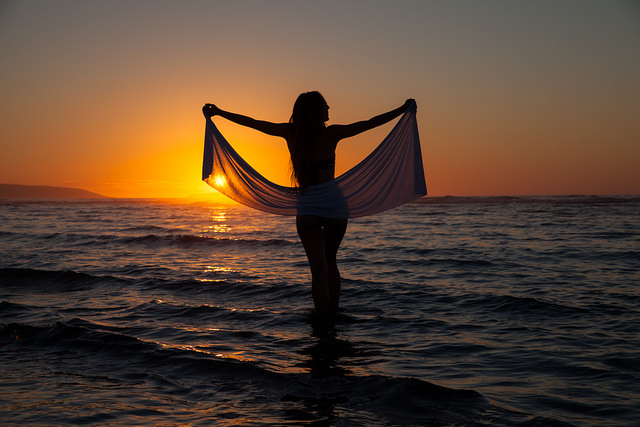 sunset girl woman free freedom wings 