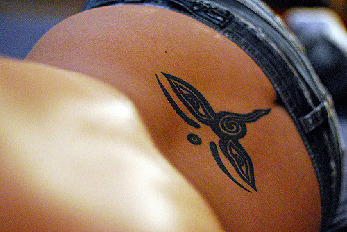 lower back tattoo sexy butt back