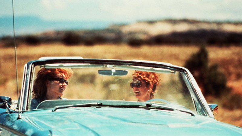 Title: THELMA AND LOUISE ¥ Pers: DAVIS, GEENA / SARANDON, SUSAN ¥ Year: 1991 ¥ Dir: SCOTT, RIDLEY ¥ Ref: THE079BE ¥ Credit: [ MGM/PATHE / THE KOBAL COLLECTION ]