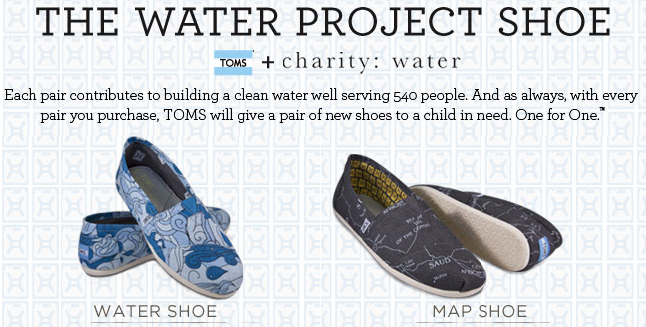 TOMS Shoes + Charity Water. | elephant 