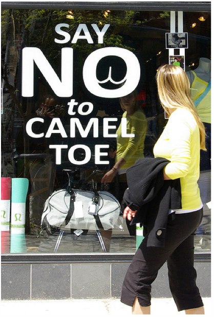 Lululemon's latest yoga ad says Just say no to Camel Toe.
