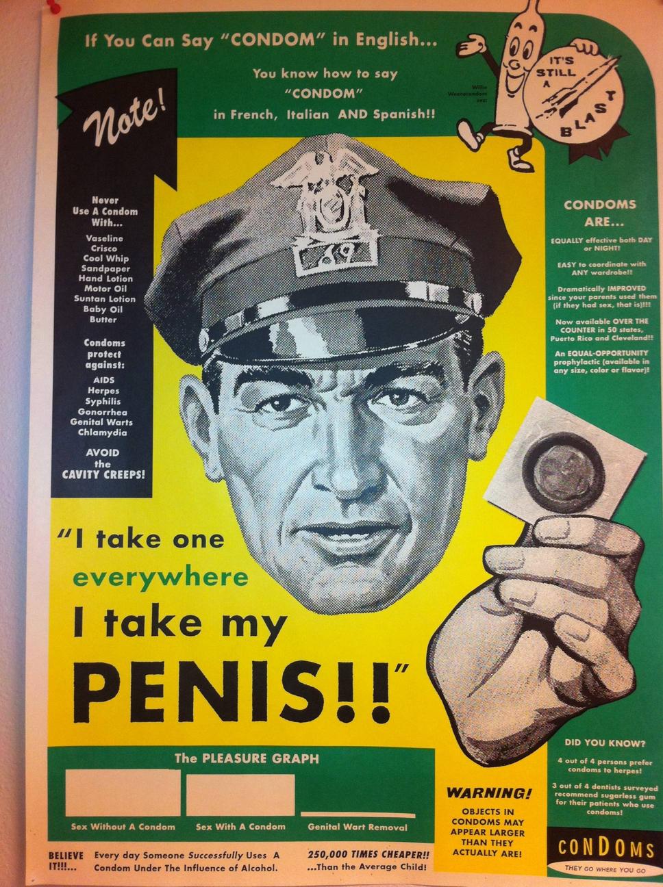 Poster Condom Pleasure Graph Elephant Journal