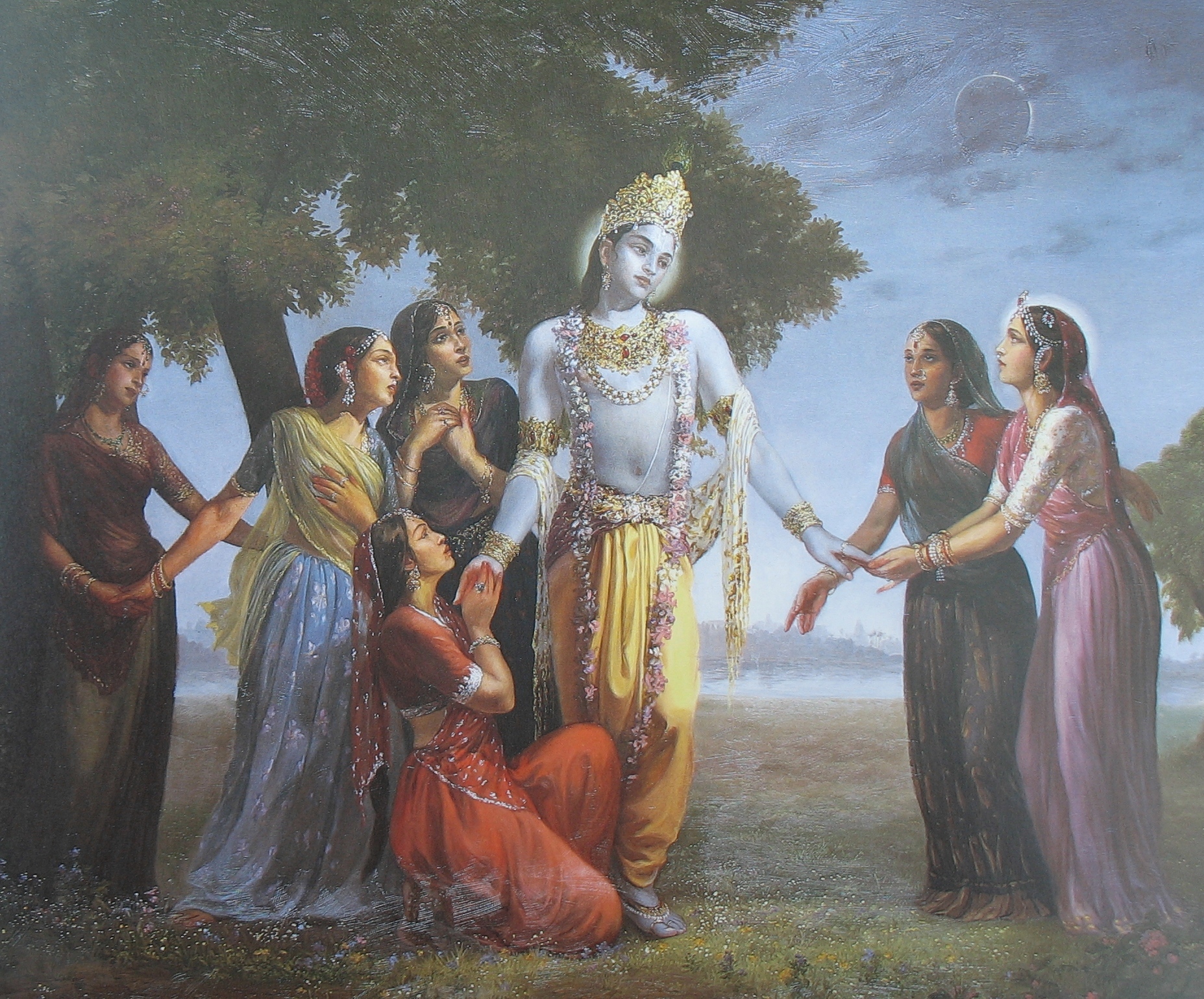 Lord Krishna And Gopis