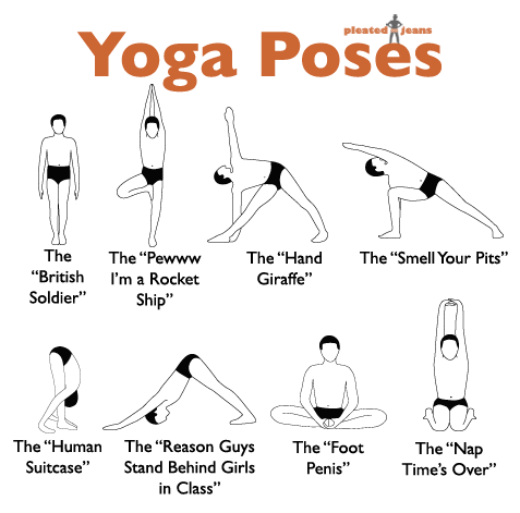23 Problems Only Yoga People Understand  Funny yoga poses, Yoga poses  chart, Yoga funny