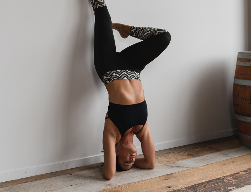 One-Legged Shoulderstand Pose (Eka Pada Sarvangasana) | Iyengar Yoga
