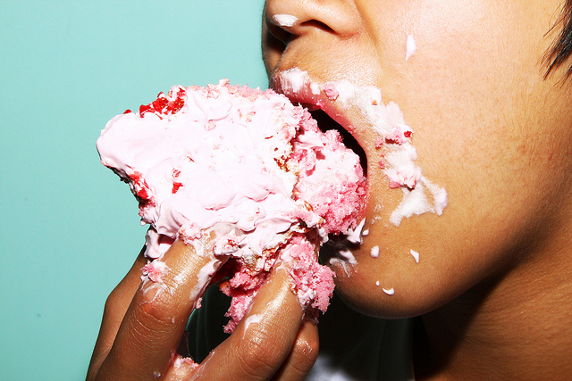 eat food disorder messy sweet guilty shame binge
