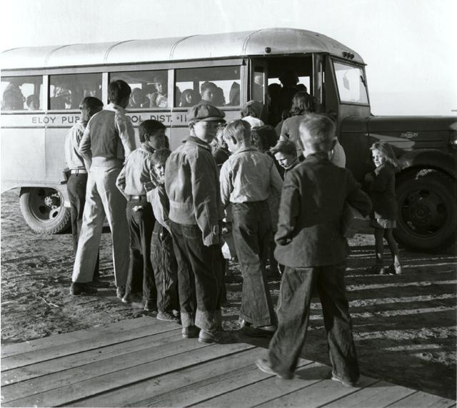 vintage kids school bus