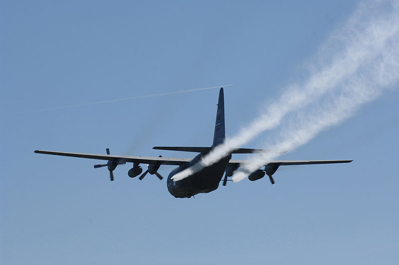 us air force spraying for mosquitoes plane