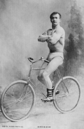 vintage man bike falk strong bicycle