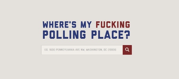 polling search website screenshot