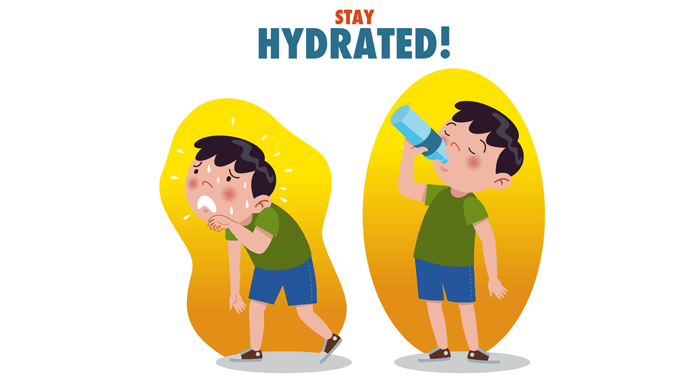 dehydration cartoon