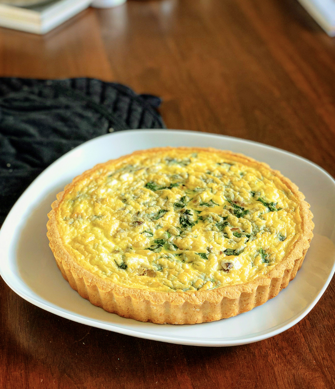 Chestnut, Sage, Goat Cheese & Arugula Quiche {Gluten Free Recipe ...