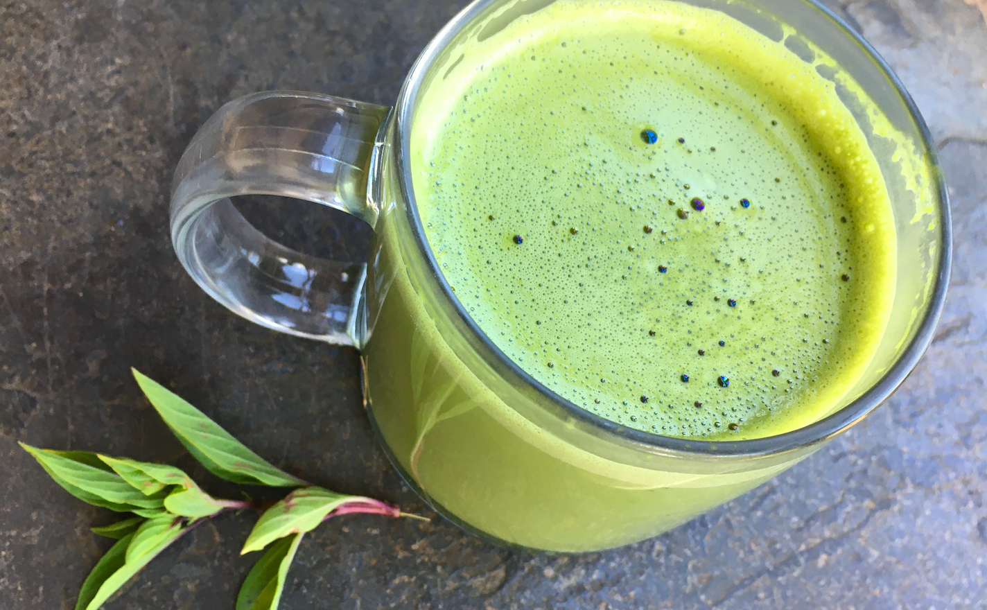 The Holy Basil Matcha Latte. Recipe elephant journal