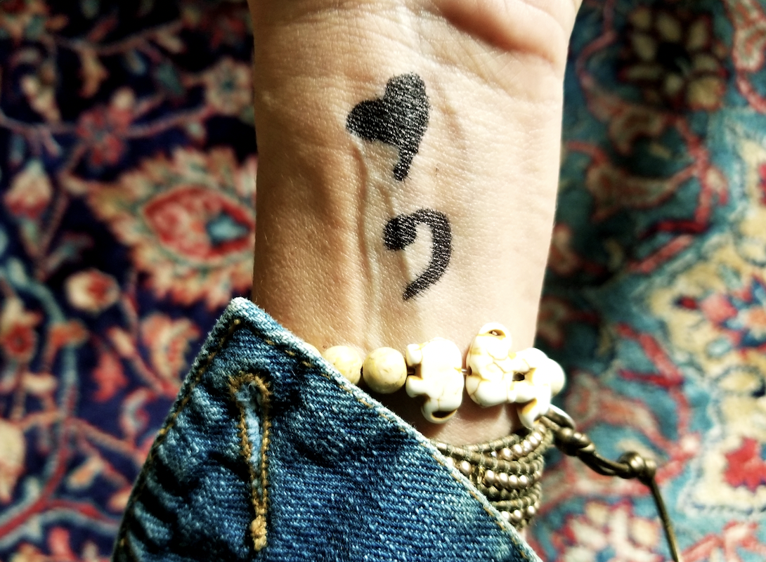 5 Questions to Assess Suicide Risk & 1 about a Project Semicolon Tattoo. |  elephant journal