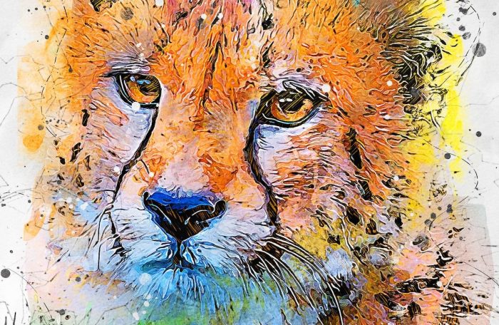ArtTower/Pixabay https://pixabay.com/fi/illustrations/gepardi-villi-kissa-saalistaja-6476970/