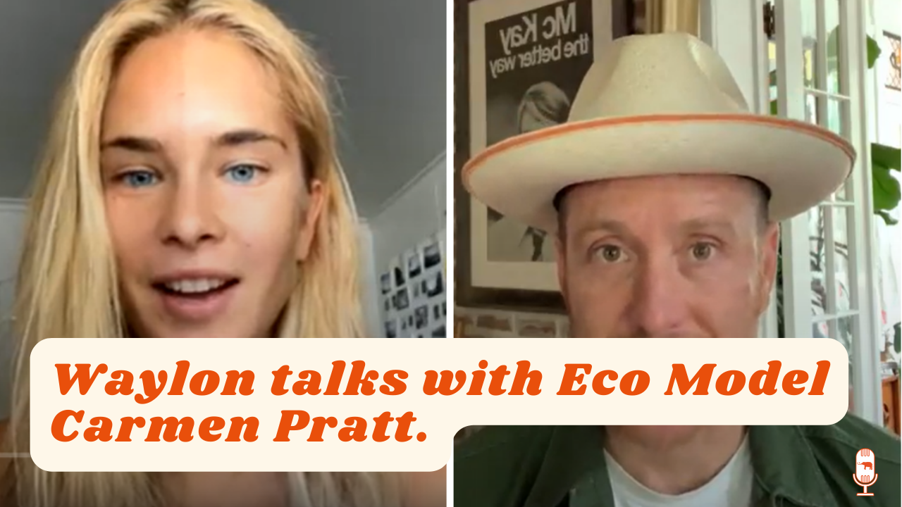 Waylon with model activist Carmen Pratt: how to heal our Planet. | elephant  journal