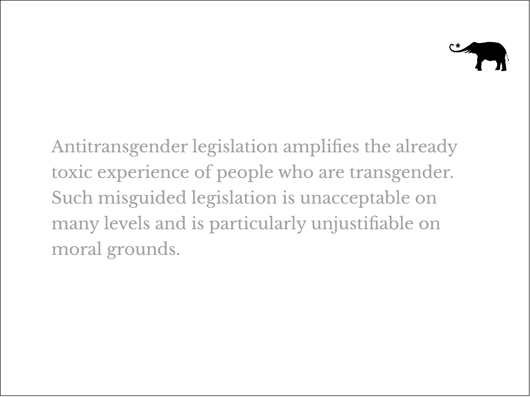 Treat Transgender People with Dignity elephant journal