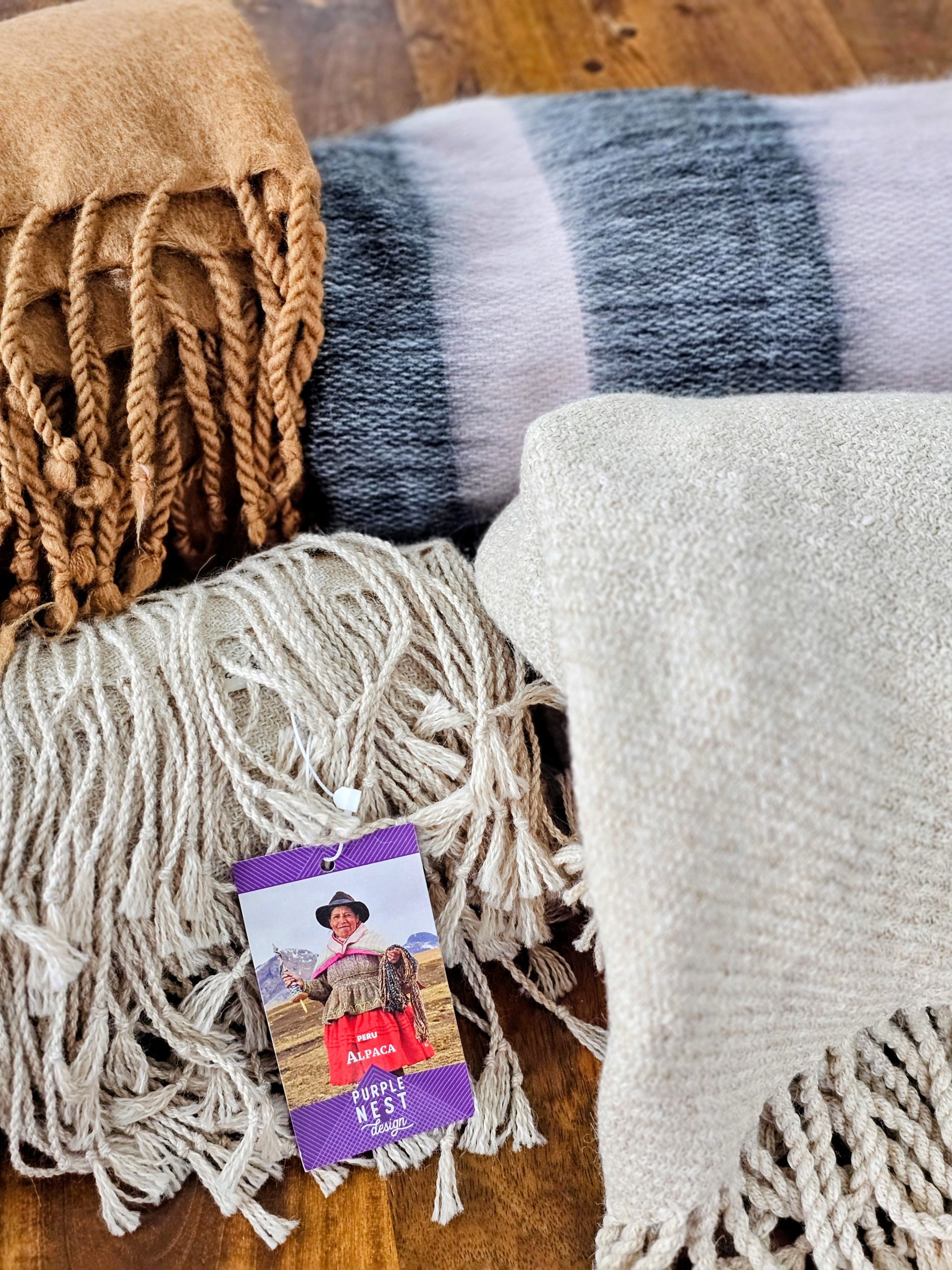 Alpaca Blankets by Purple Nest Design