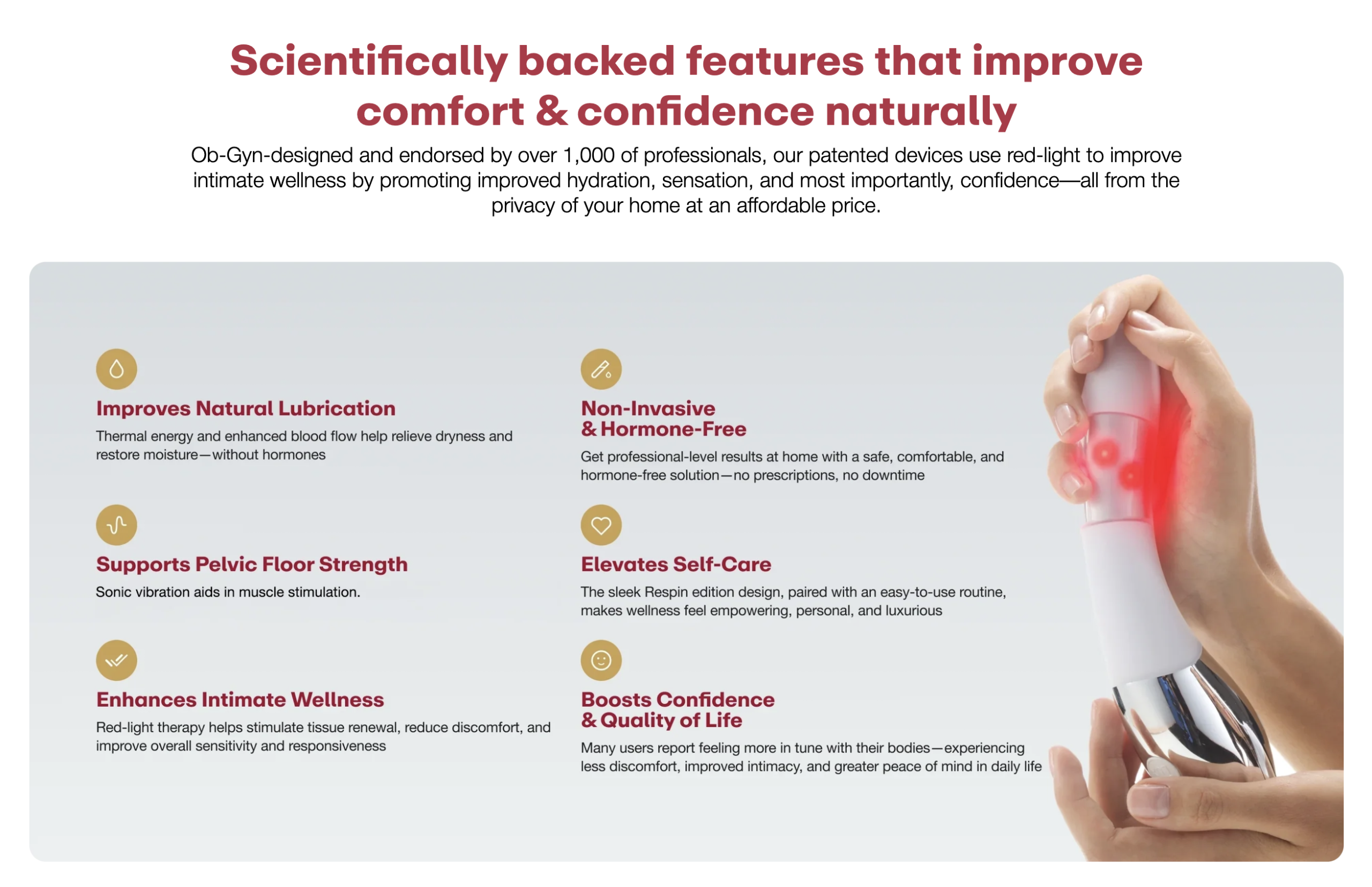 Menopause Red Light Intimate Wellness